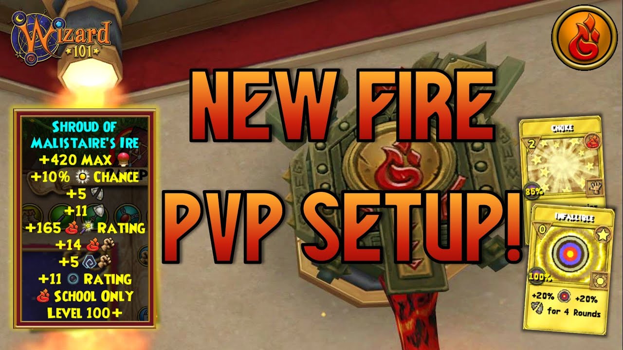 Wizard101: MAX FIRE PvP (140): New Fire PvP Setup!