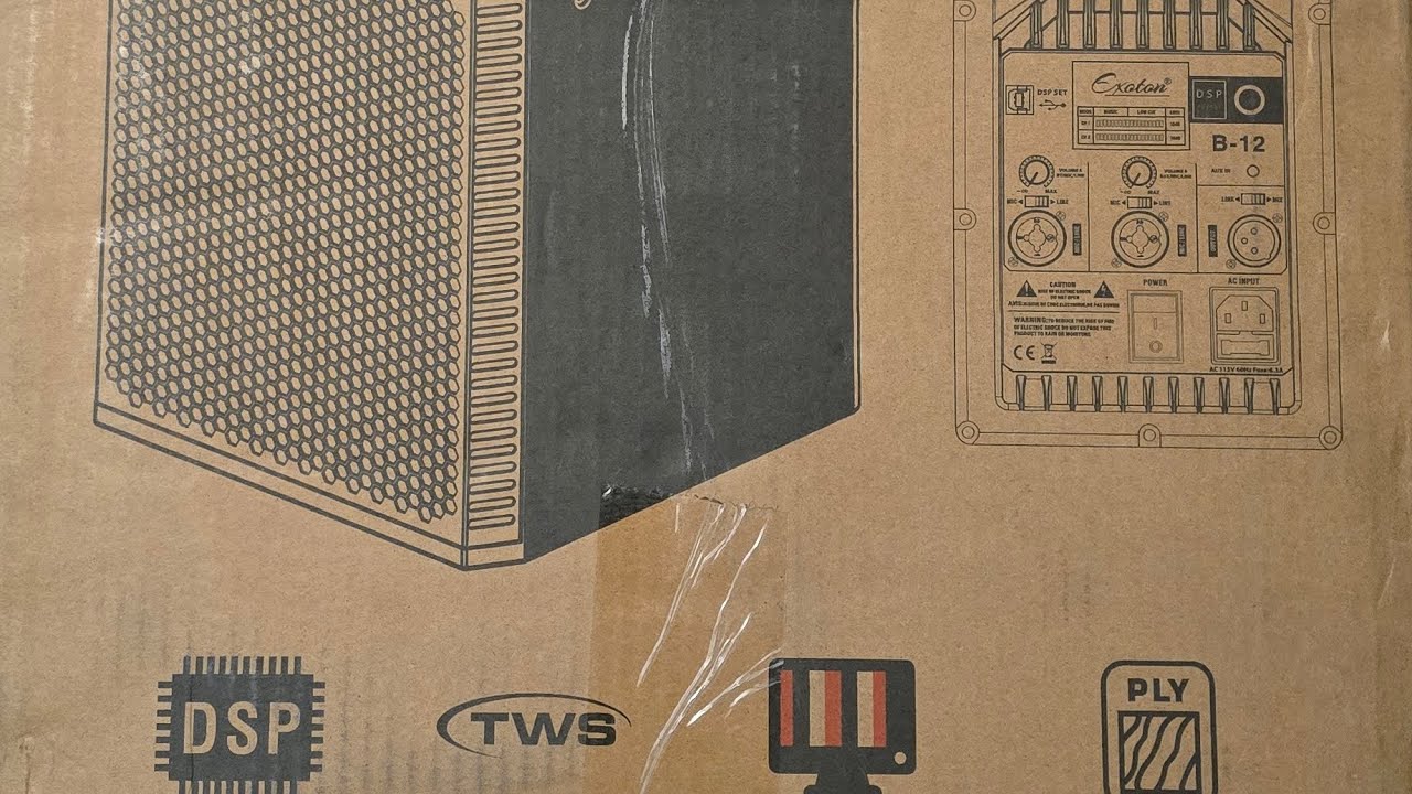 New Exoton B-12 FRONTIER SERIES 12 inch monitor speaker unboxing 