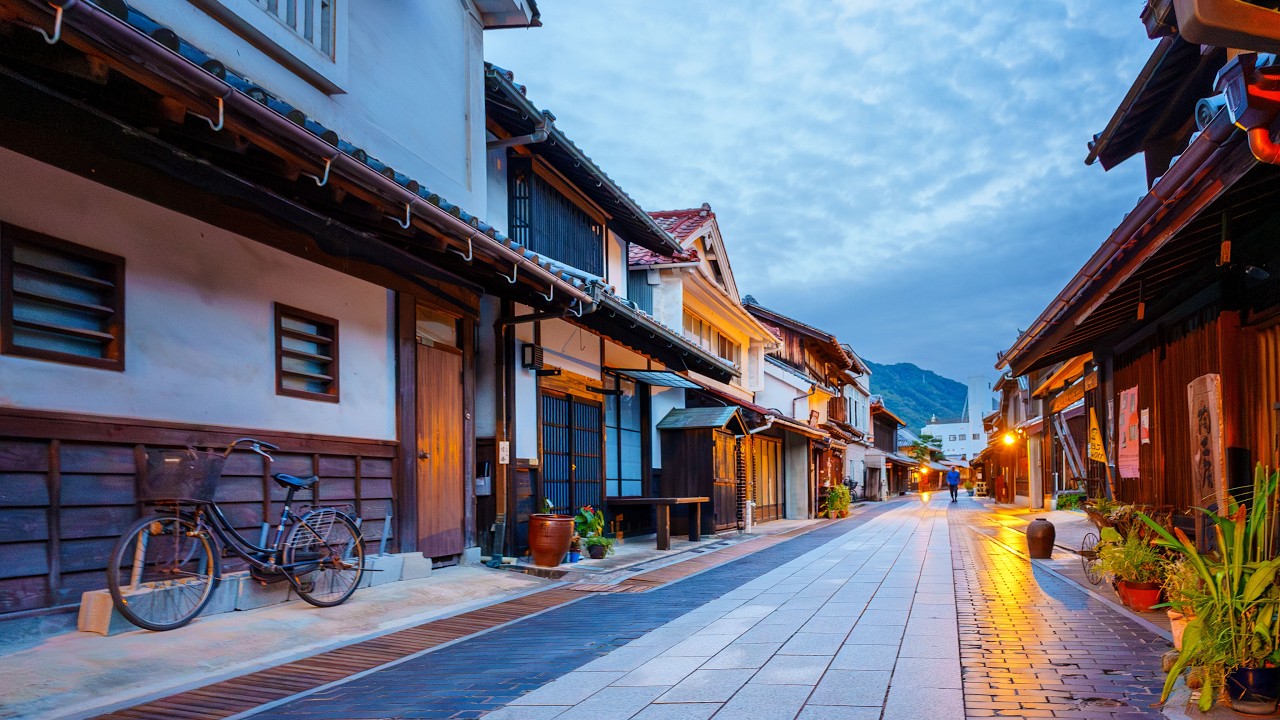 Takehara Old Town Walk at Dawn | Hiroshima, Japan 4K Quiet Morning Ambience