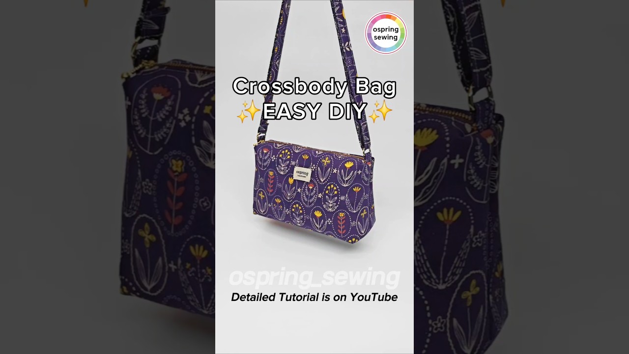 [DIY] Easy & Quick Crossbody Bag 🌟