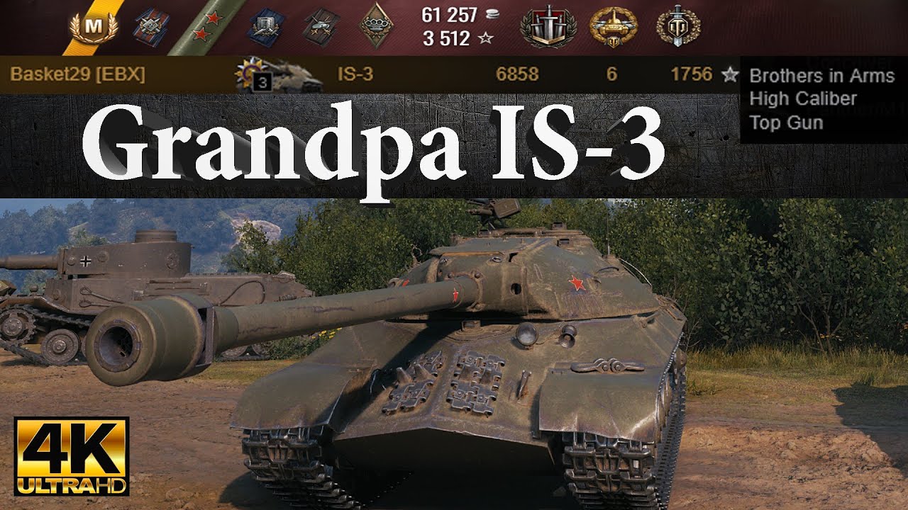 Grandpa IS-3 Unleashed! 6858 DMG, 6 Kills, 1756 EXP &ndash; Epic Carry in 4K | World of Tanks 2025