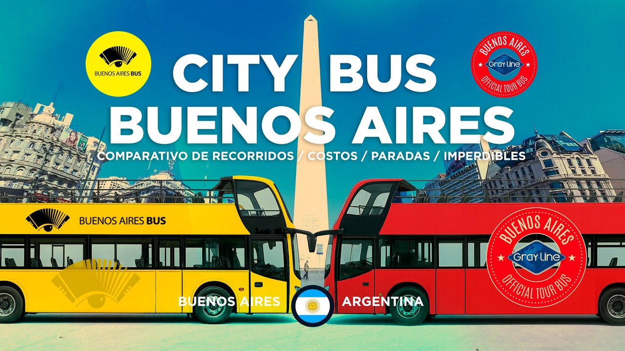 Bus Turístico. City Tour  Buenos Aires vs. Gray Line 🚍🇦🇷 | Diferencias REALES de recorridos .