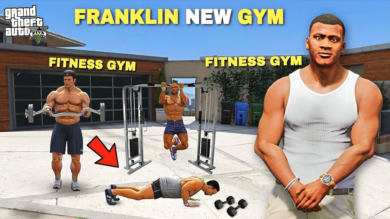 GTA V : Franklin Opens a Brand New GYM in GTA 5  ( Part-1 ) in Telugu