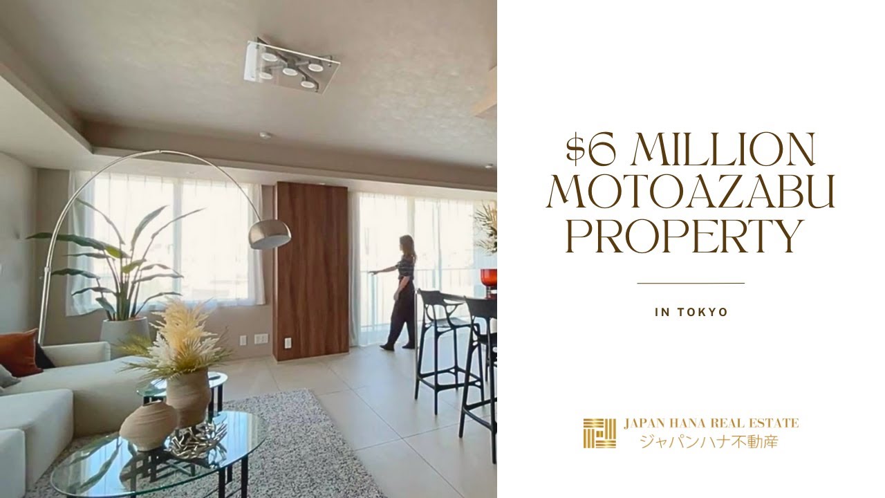 Inside a Luxury $6 MILLION Residence with Tokyo Tower View | Motoazabu Park House | Real Estate