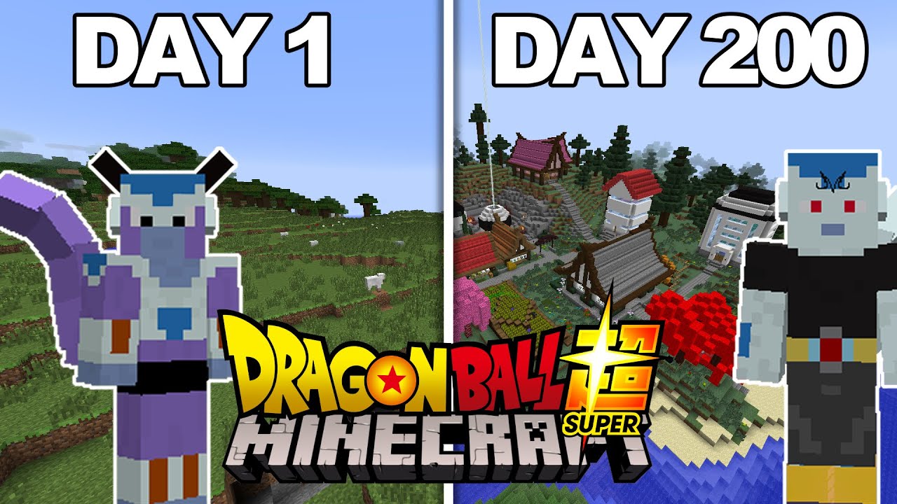 I Played Dragon Ball Z Minecraft For 200 DAYS... This is What Happened