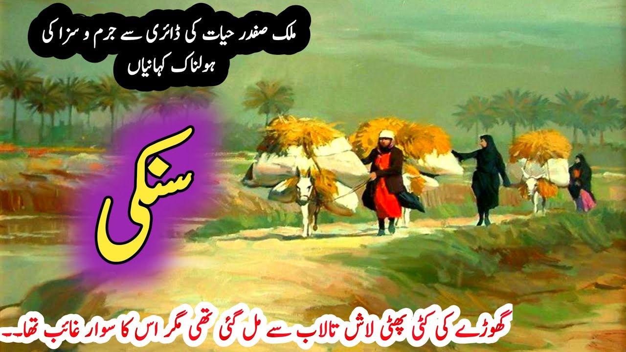 Sankee | Malik Safdar Hayat | Suspense & Jurm O Saza Urdu Stories