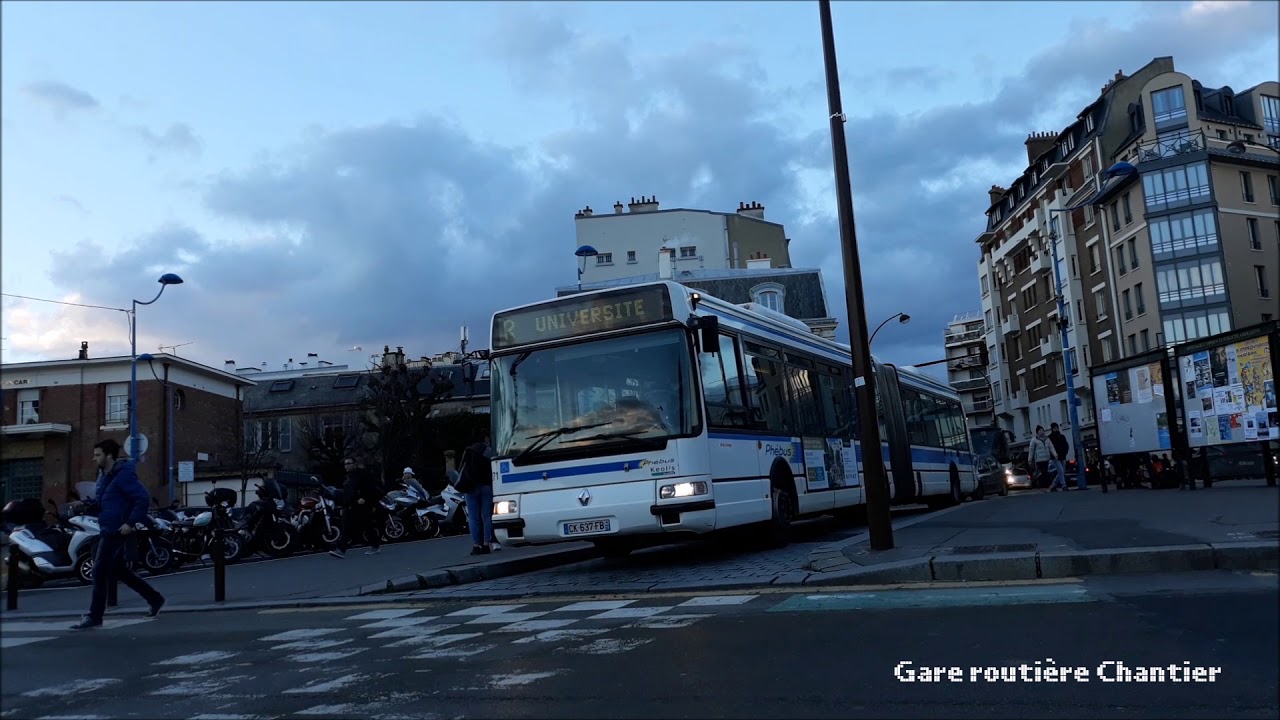 Kéolis Versailles Phébus - Ligne R, Spot dans les différents principaux arrêts
