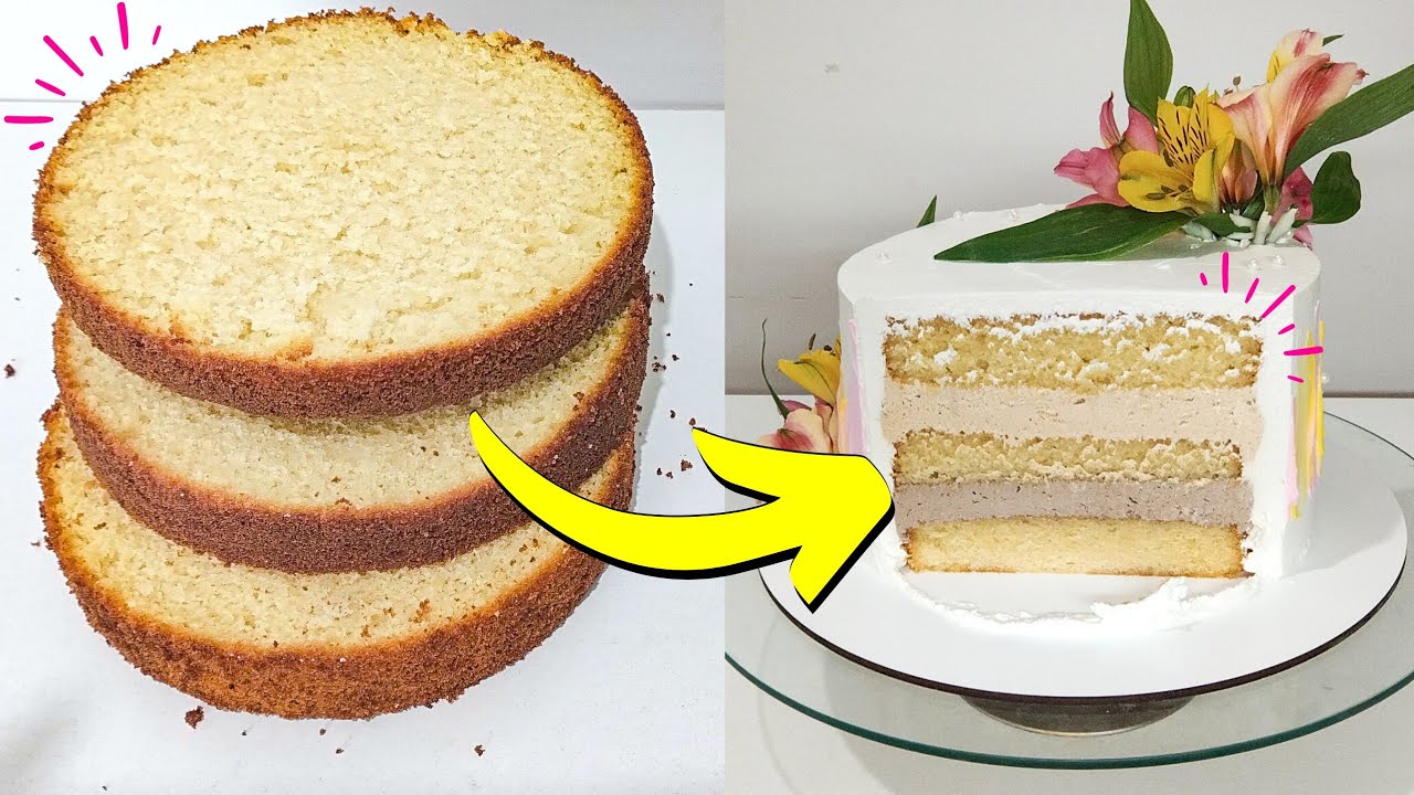 Bizcochuelo Profesional Básico para Tortas de Vainilla - Como Hacer Bizcocho Para Tortas Decoradas