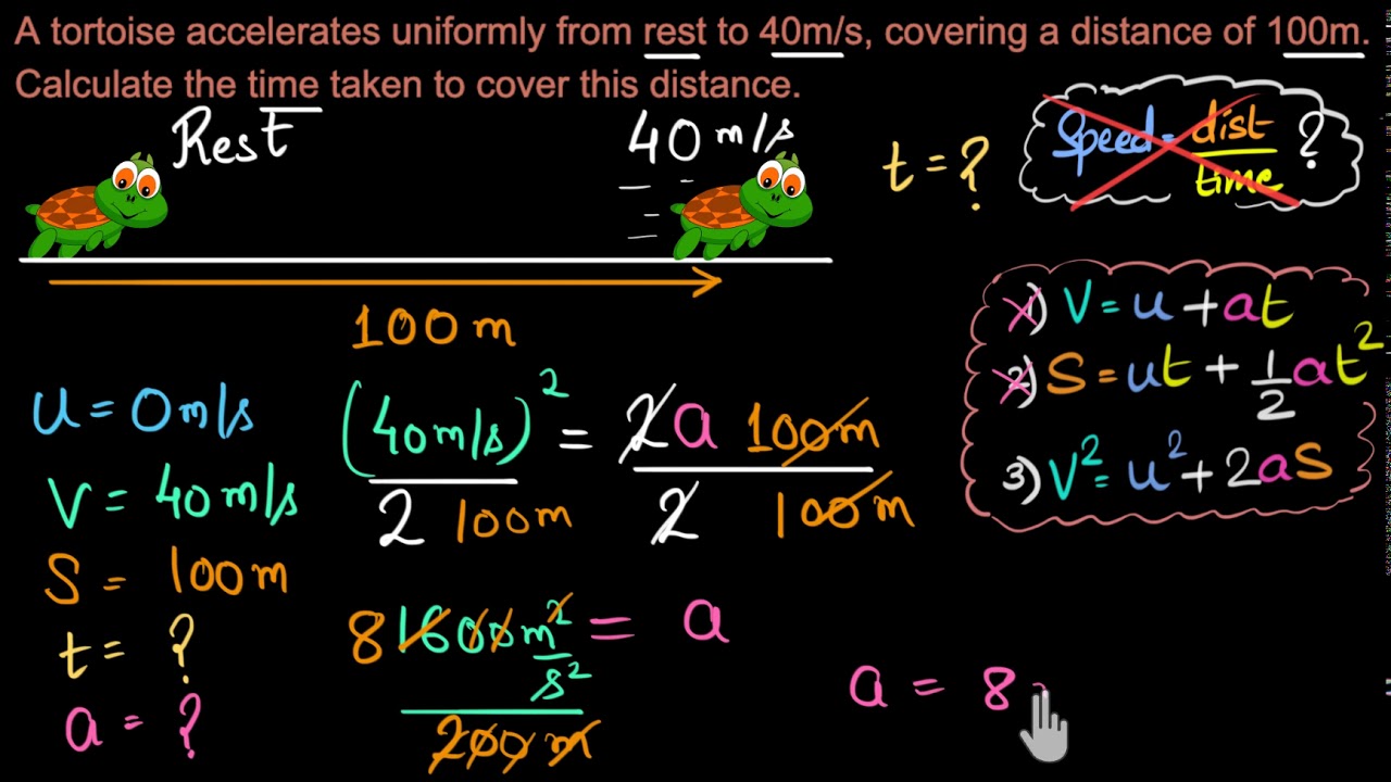 Using equations of motion (2 steps numerical) (Hindi) | Physics | Khan Academy