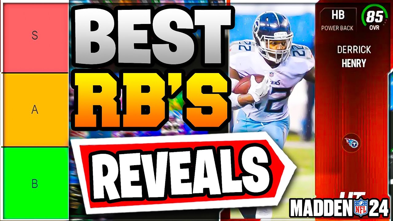 RANKING The BEST Running Backs in Madden 24 Ultimate Team