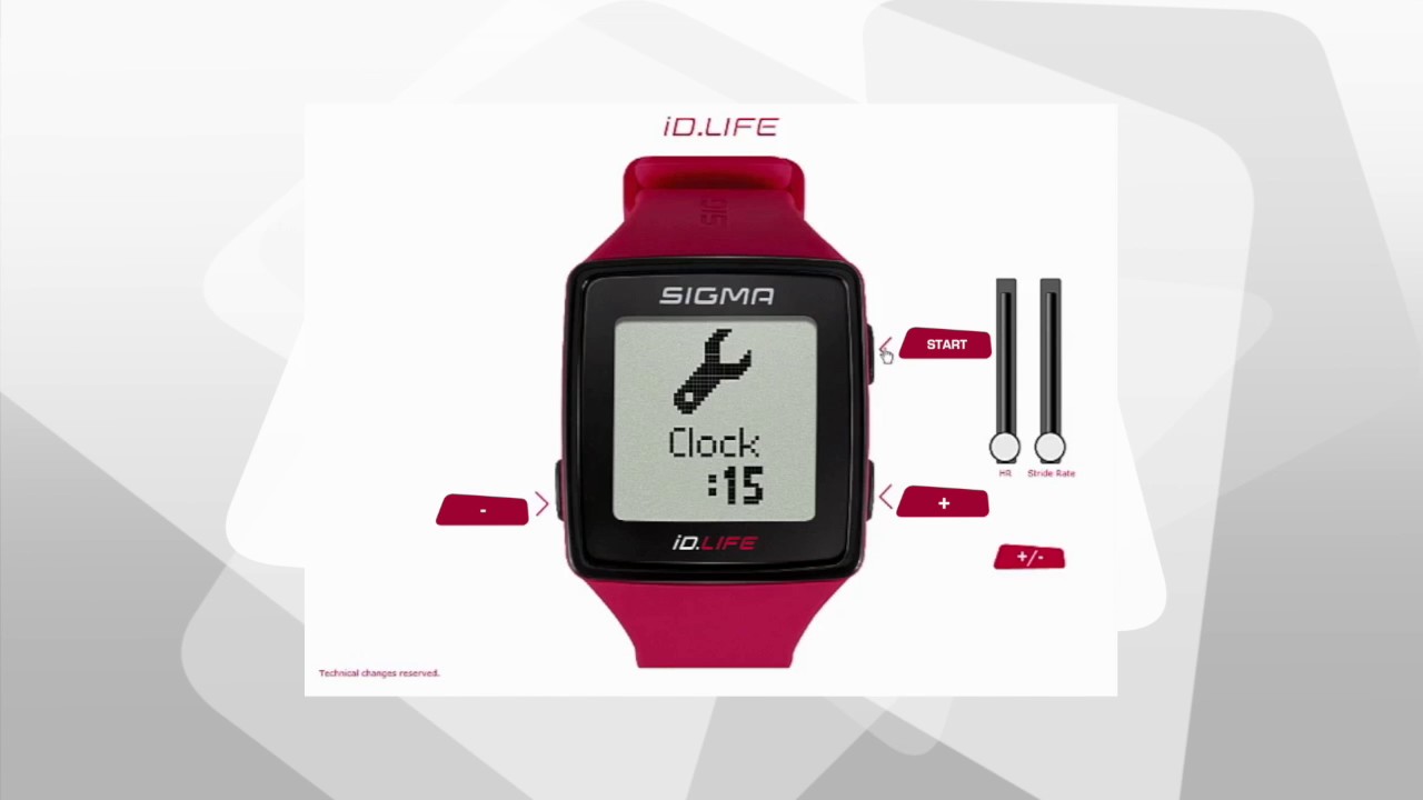 SIGMA SPORT // iD.LIFE // Settings (EN)