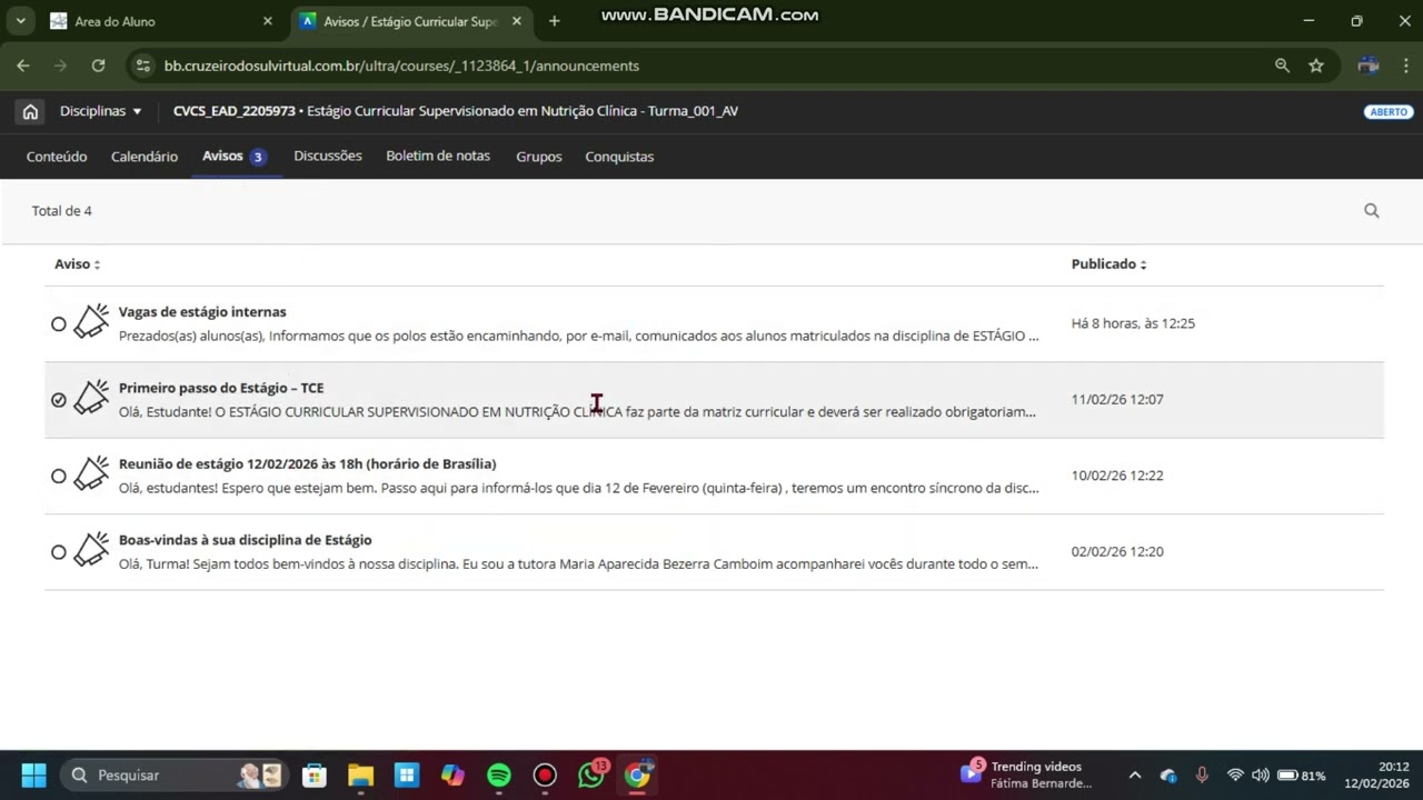 TUTORIAL ENSINANDO COMO LOCALIZAR A DISCIPLINA DE ESTÁGIO NO BB E COMO FUNCIONA A MESMA