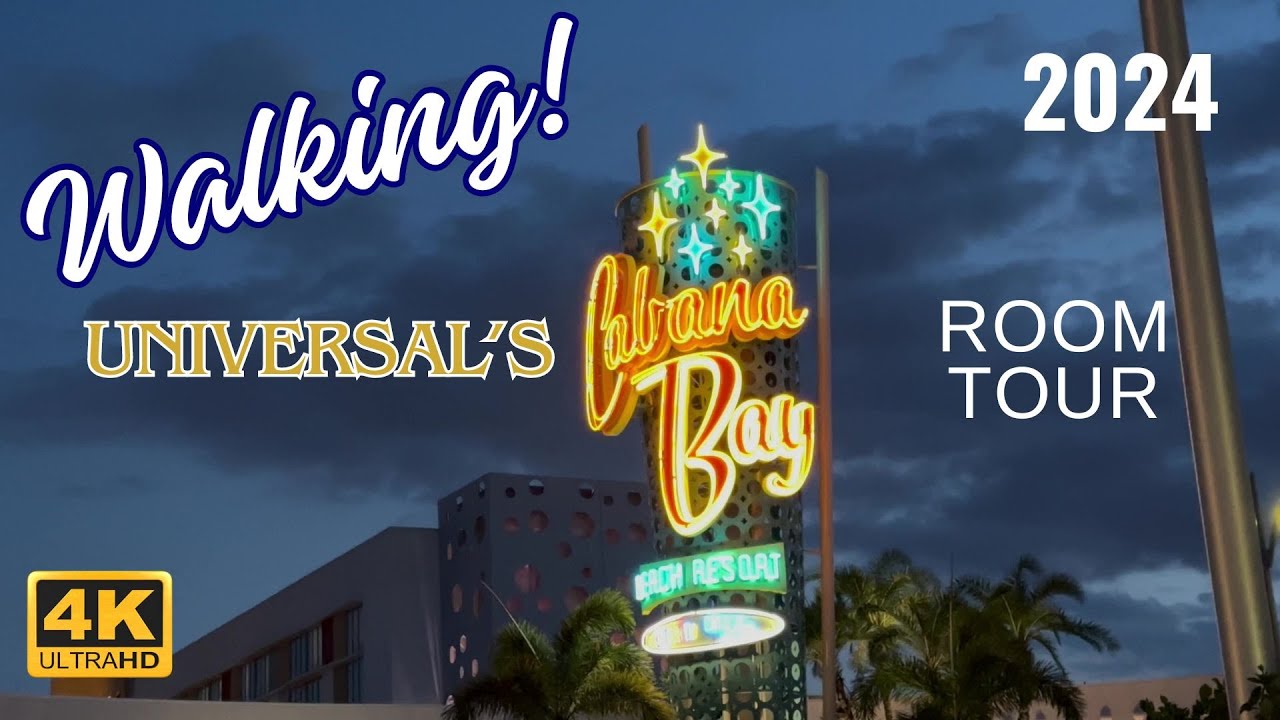 #4K UNIVERSAL'S CABANA BAY ROOM TOUR #WALKTHROUGH #new #travel #walking #relaxing #best #orlando