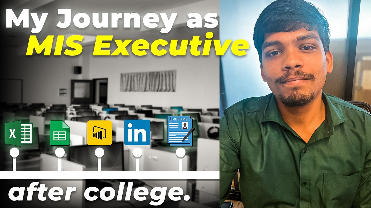 How I'd become a MIS Executive in 2026 | my journey