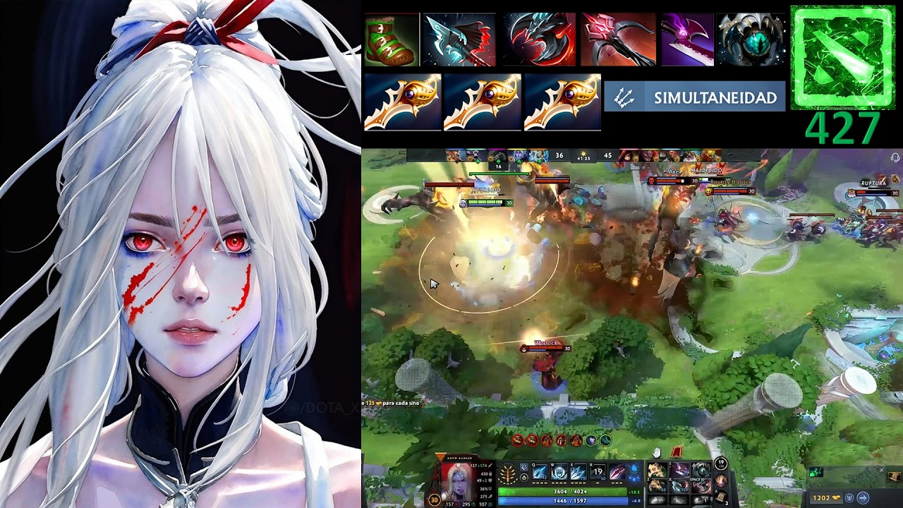 Drow Ranger Hard Carry / DOTA 2 / Gameplay 427 /Todo o nada ya no importa nada😵 /Guerra de divines 😠