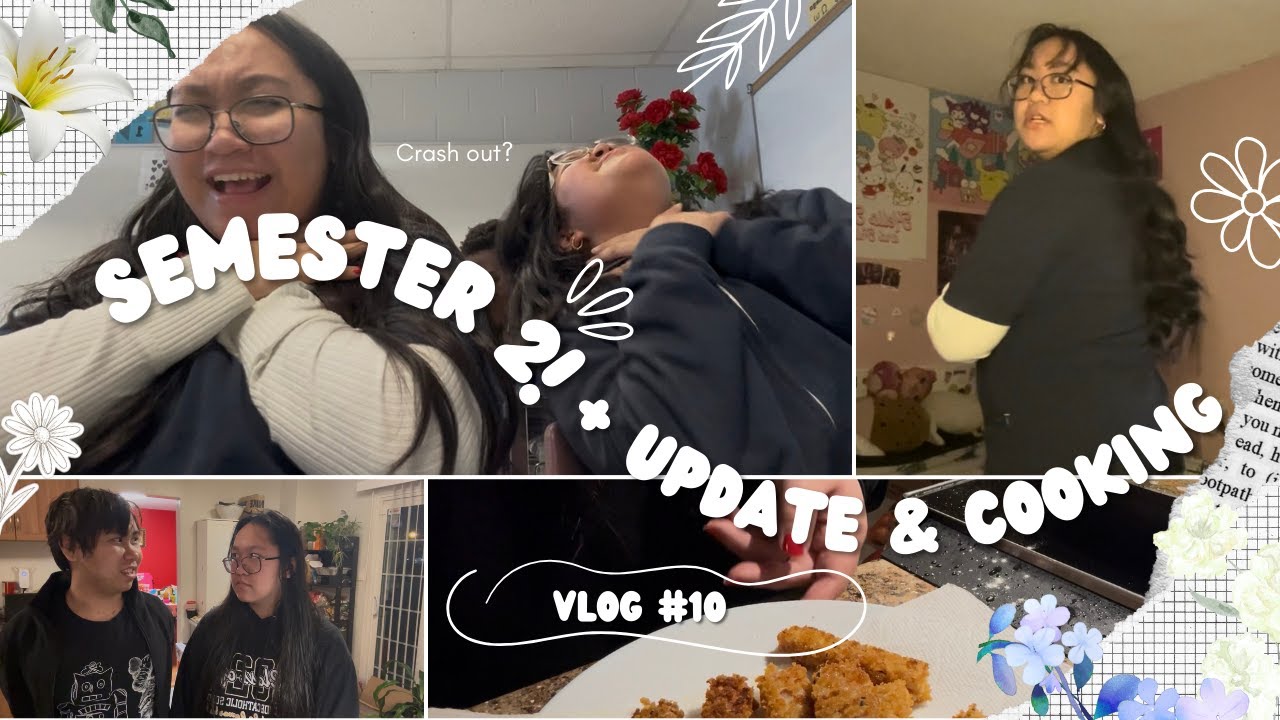 First Day Of Semester 2 As A Sophomore! (Update + Cooking) || Vlog #10 ||