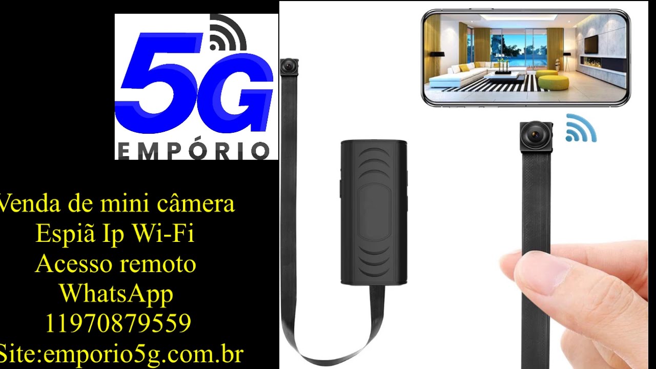 Configuração mini câmera espiã iP Wi-Fi IWFCAM