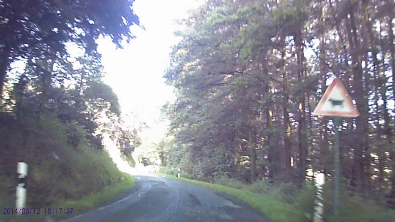 Eine Fahrt vom Weschnitztal hoch zum &Uuml;berwald / A car ride up the hills of the Hessian Weschnitzdale