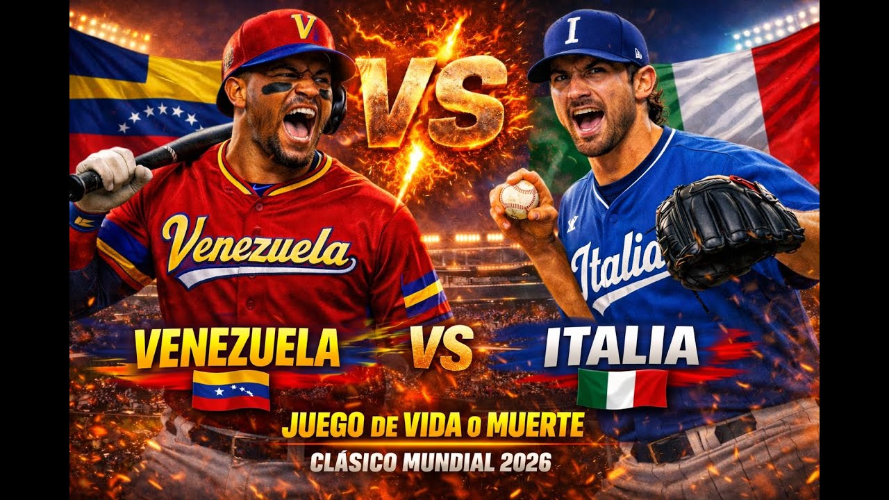 🔴 EN VIVO: Venezuela vs Italia | Clásico Mundial de Béisbol 2026 | Narración en Español