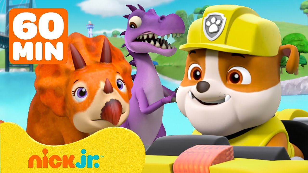 PAW Patrol | PAW Patrol & Rubble retten Dinosaurier! mit Rocky | 1 Stunde | Nick Jr. Deutschland