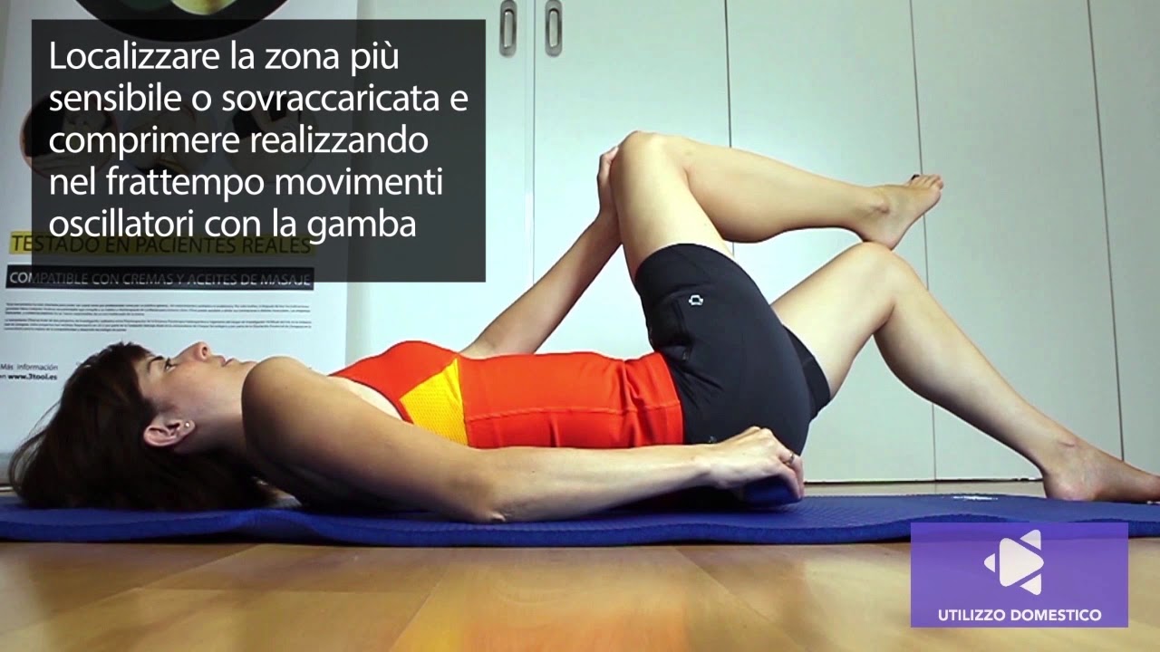 Auto compressione del muscolo piramidale (dinamico)