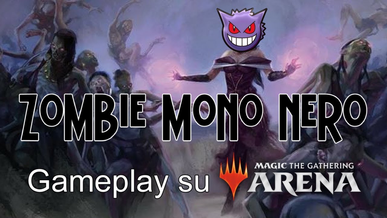 Magic Arena gameplay Italiano - Mono nero Zombie Standard 7-0 Constructed veloce