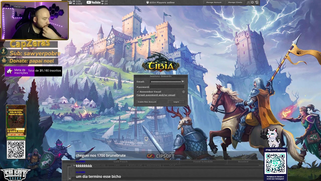 Sua noite começa aqui!!! - Live - Tibia - Boss e Hunt 02 de Março - EK/MS - Yonabra/Belobra
