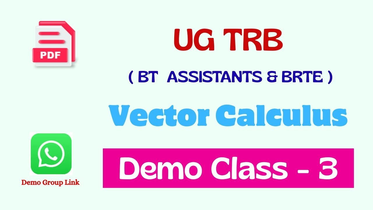 UG TRB Maths Demo Class 💥 | Study Material | Online Class | Test Batch Available