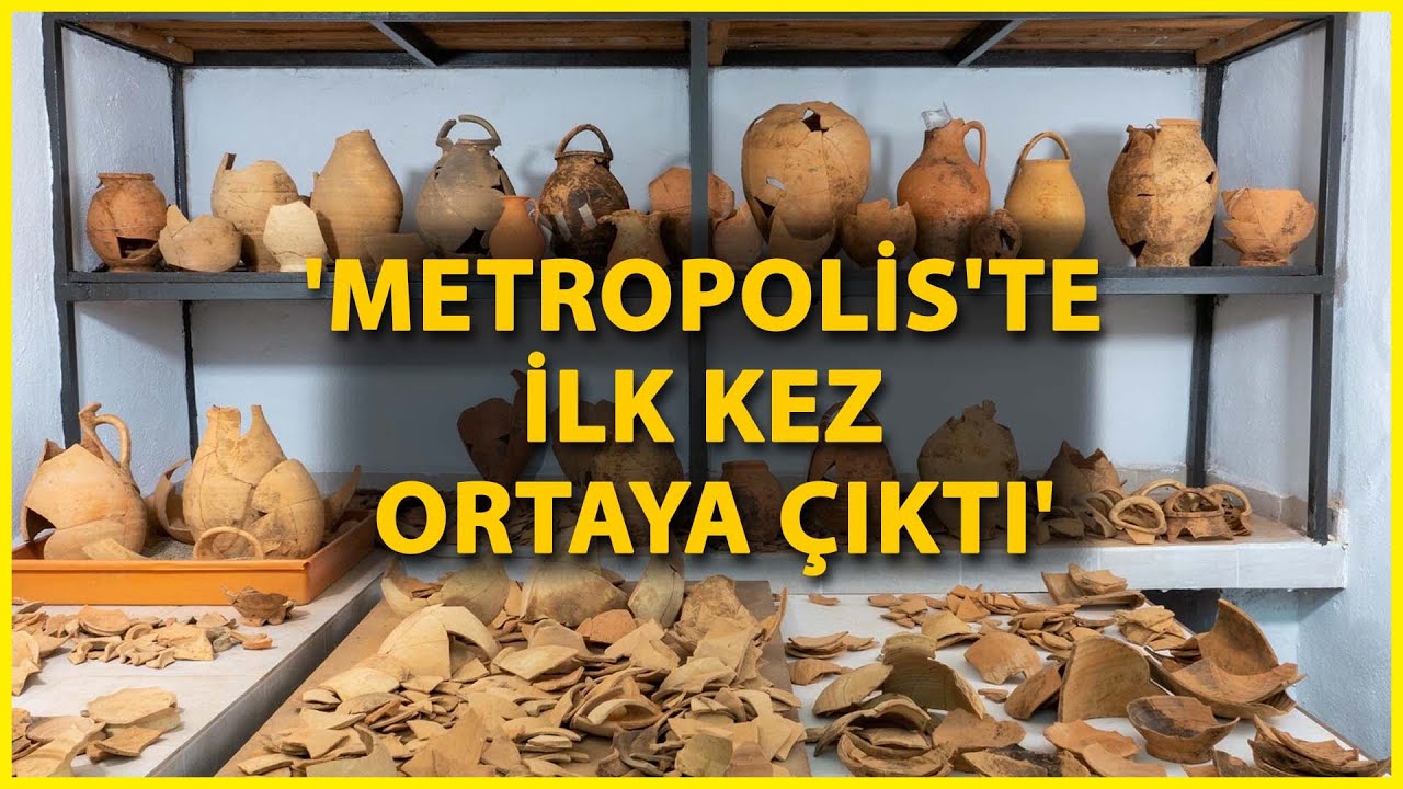 Metropolis'te İlk Kez Toplu Halde Amfora ve Su Testileri Bulundu