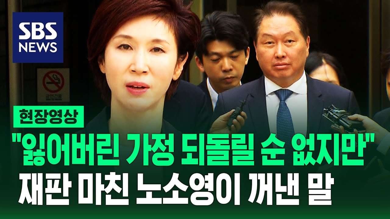 마지막 변론 마친 노소영 