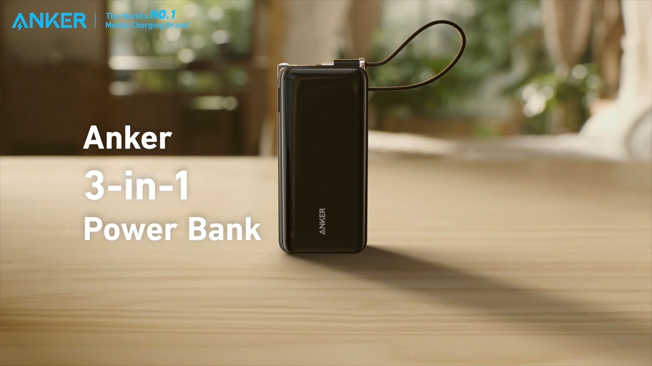 Внешний аккумулятор Anker 3-в-1 | Готов к использованию, готов к работе