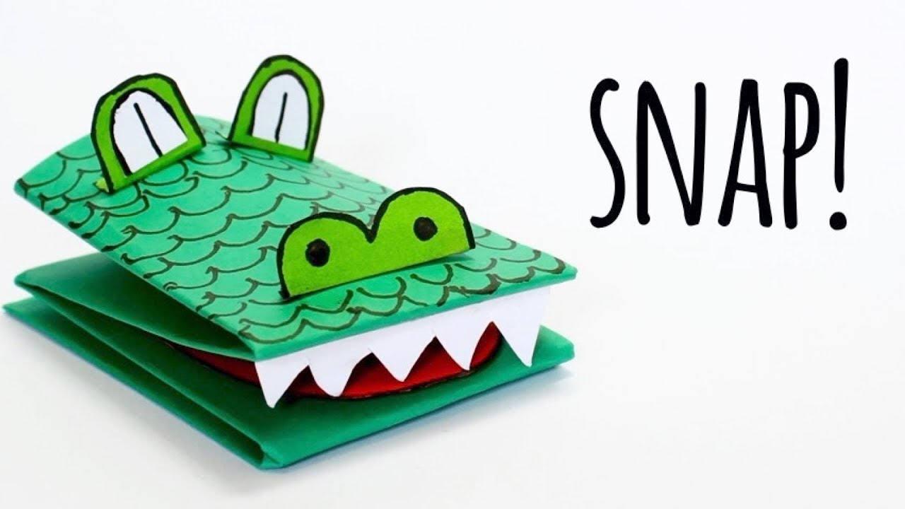 How to Make a Crocodile Paper Puppet