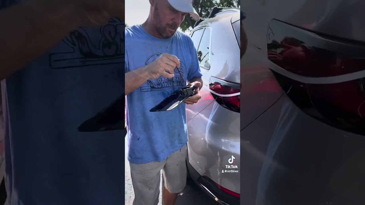 6 cars pinstriped  in 2 min