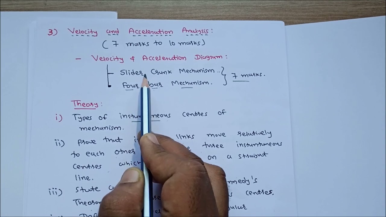 Kinematics and Theory of Machines Imp Questions/ GTU 2022