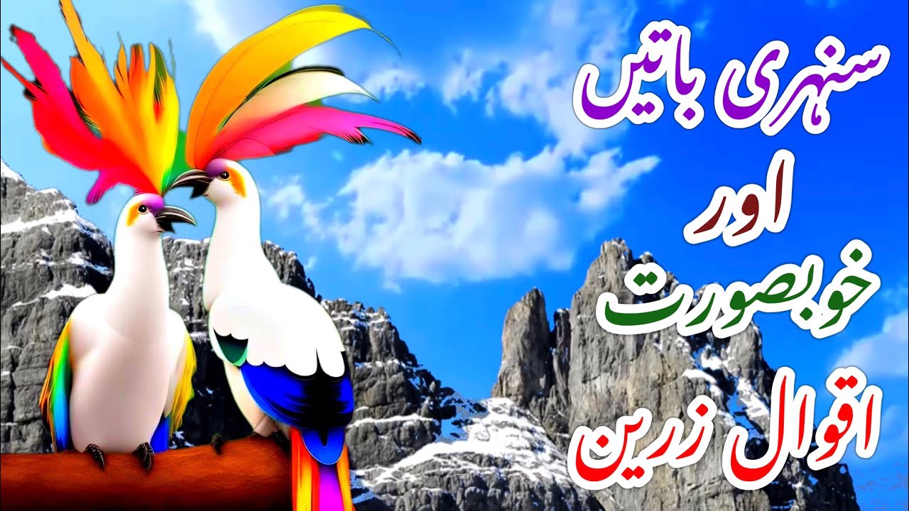 Khubsurat Baatein | Sunehri Aqwal | Urdu Aqwal | Aqwal e Zareen