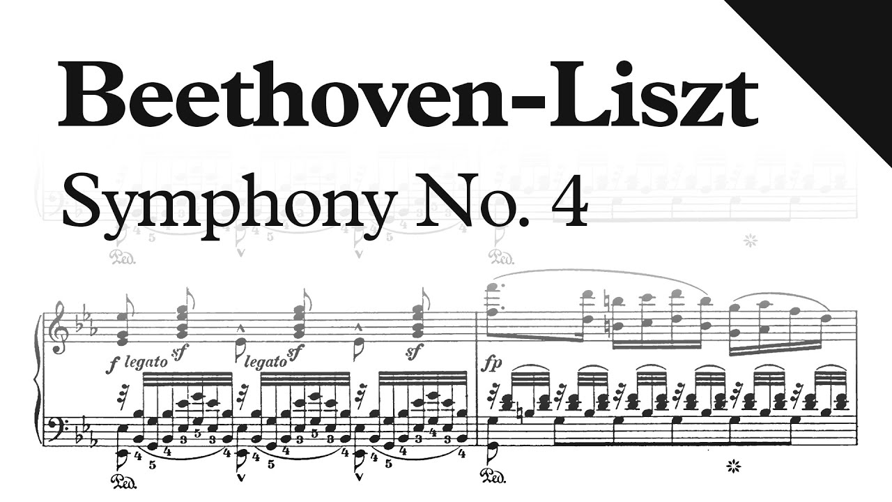 Beethoven-Liszt - Symphony No. 4, Op. 60 (Sheet Music) (Piano Reduction)