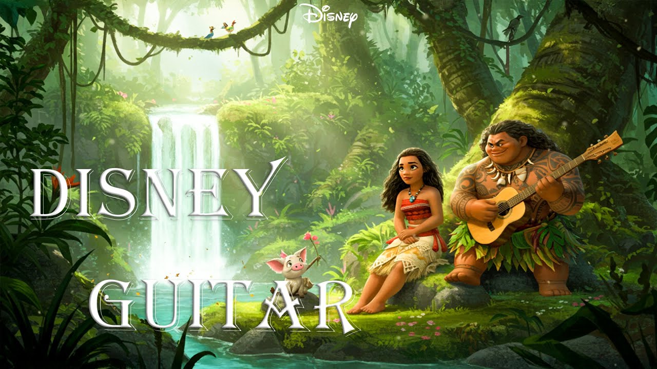Relaxing Disney Jazz Guitar 🎶 | Acoustic Covers for  Deep Focus