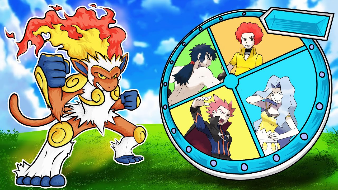 KITA SPIN WHEEL UNTUK MENENTUKAN TIM POKEMON DARI ELITE FOUR, LALU KITA BATTLE!