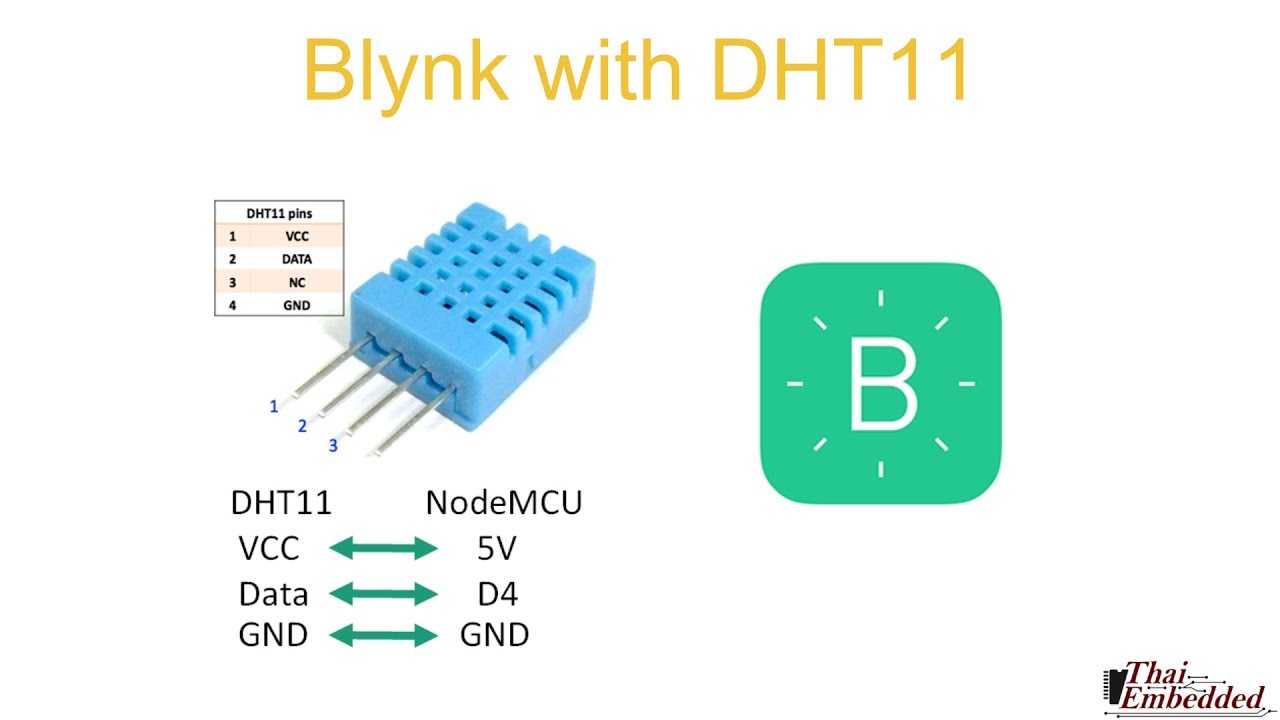 NodeMCU/ESP8266 Blynk with DHT11