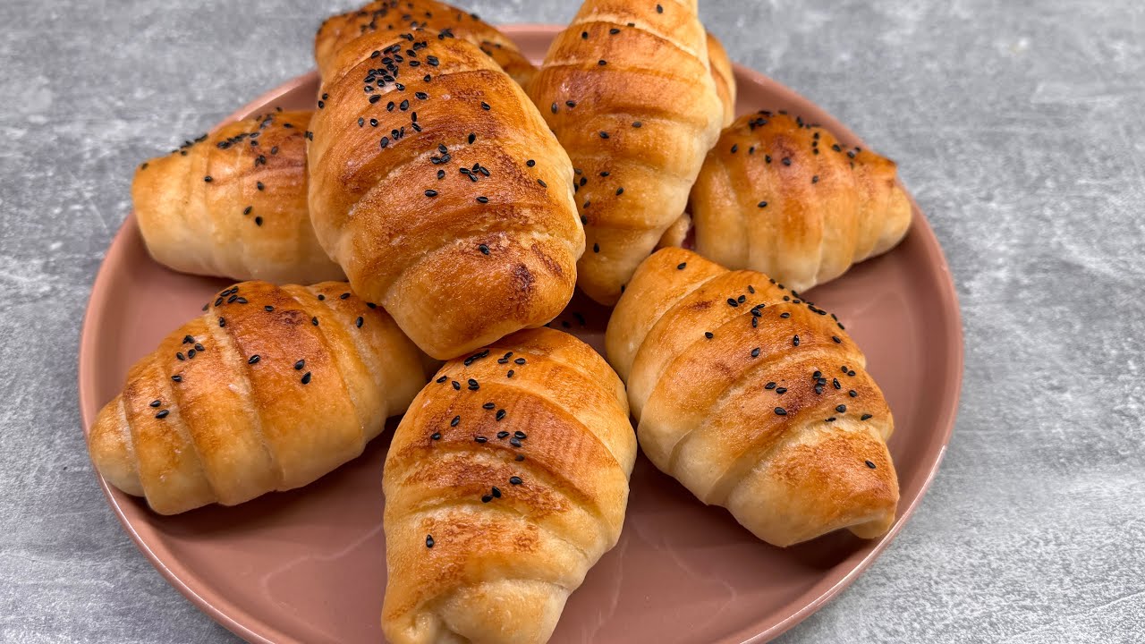 Kako Napraviti Najmekše Kiflice sa Sirom i Šunkom-| Recept Korak po Korak!
