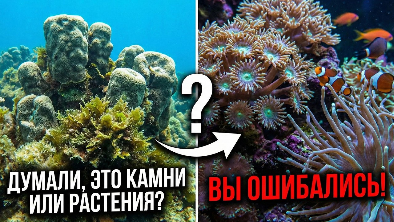 Думали, это просто красивые камни или растения? Вы ошибались! 🌊