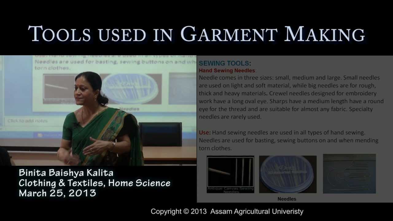 Tools used in Garment Construction