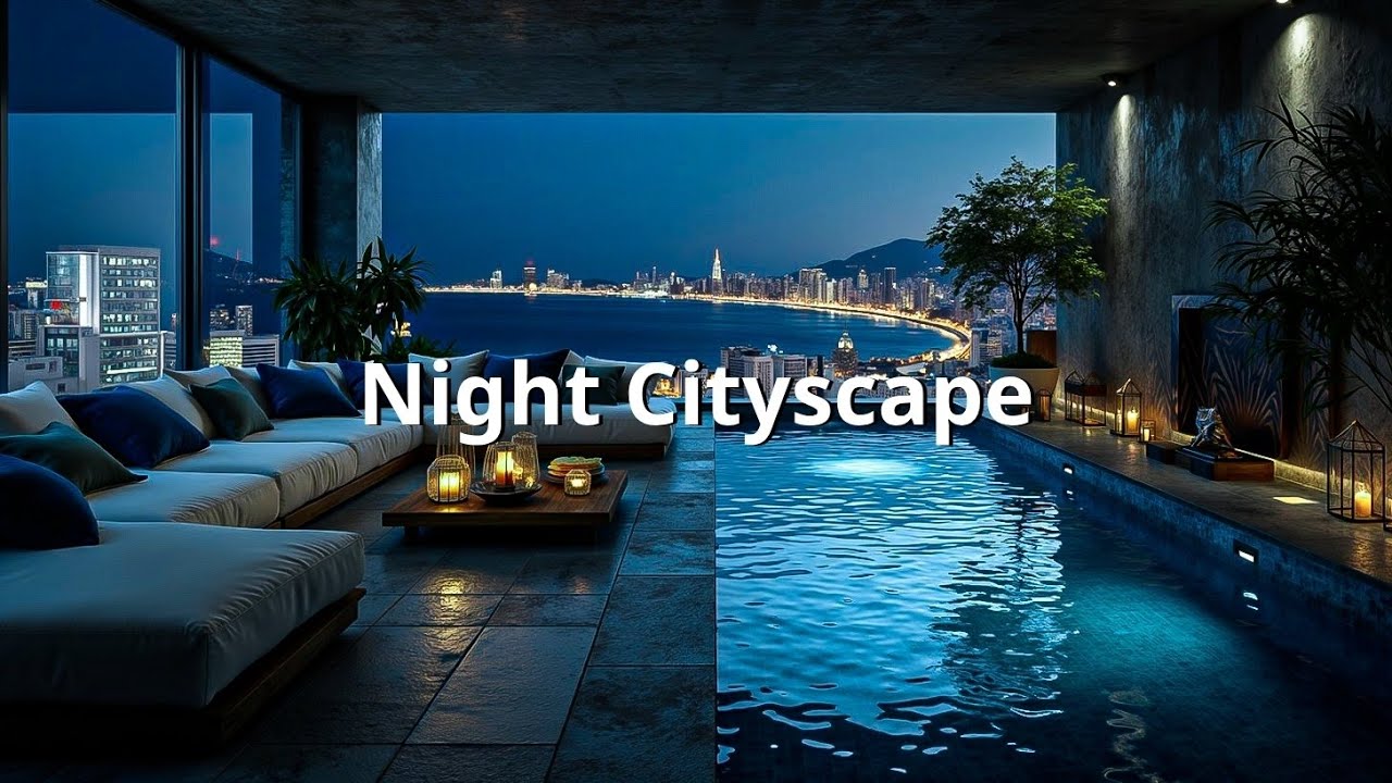 Ultimate Chiiout Vibes | Night Cityscape Ambient Music for Focus & Deep Relaxation