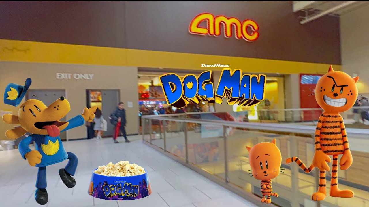 Dog Man Movie Vlog 2025!💙🐾AMC Theaters Dog Man Bowl & Merch!🍿🎥