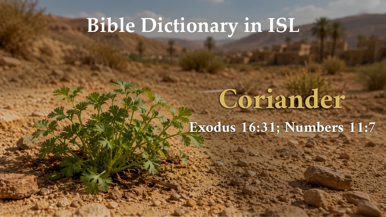 Coriander | Bible Dictionary | Indian Sign Language