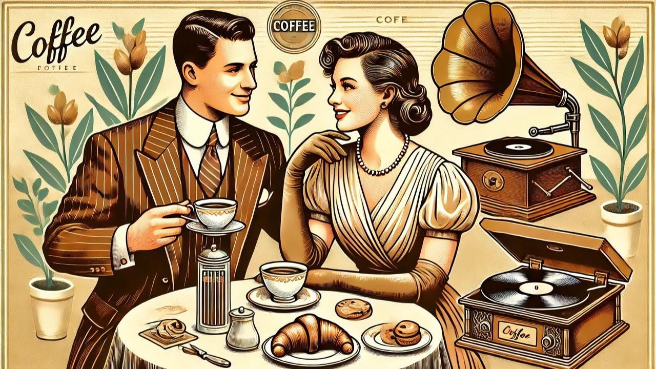 1930s–1940s Vintage Coffee Jazz ☕ Cozy Café Sounds for a Calm Morning and Gentle Focus