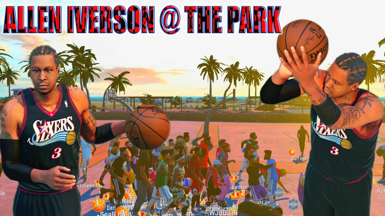 LEGEND ALLEN IVERSON @ THE PARK | CRAZY ANKLE BREAKER OMFG | NOLIMITSHAWN EXPOSED? | NBA 2K16 MYPARK