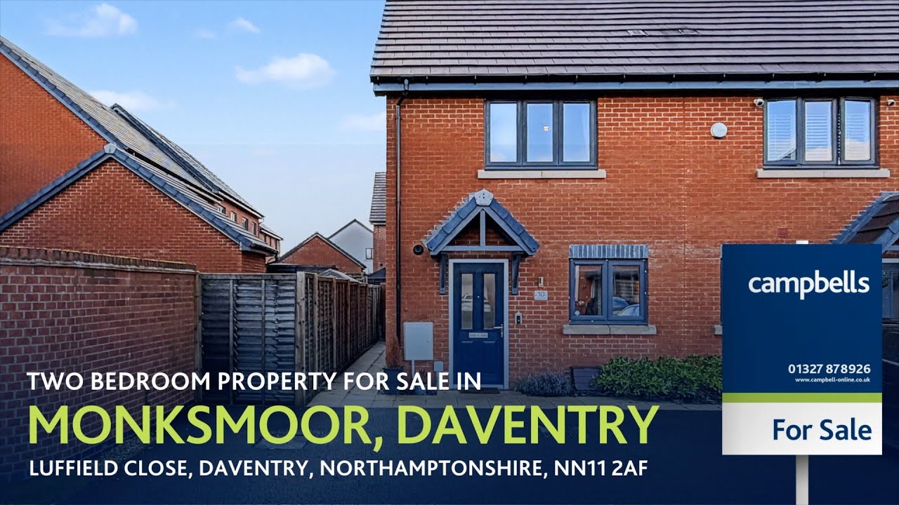 Two Bedroom Property For Sale in Monksmoor, Daventry.