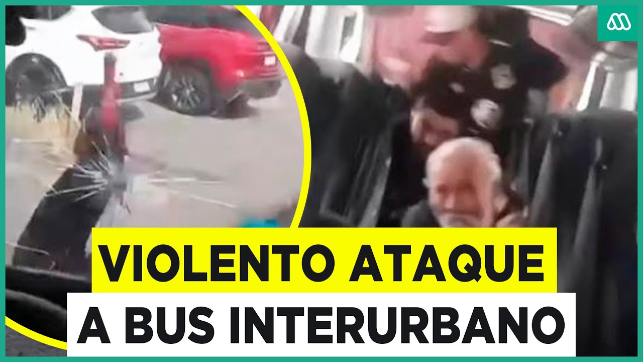 Violento ataque a bus interurbano: Pelea de conductores deja a pasajeros aterrados