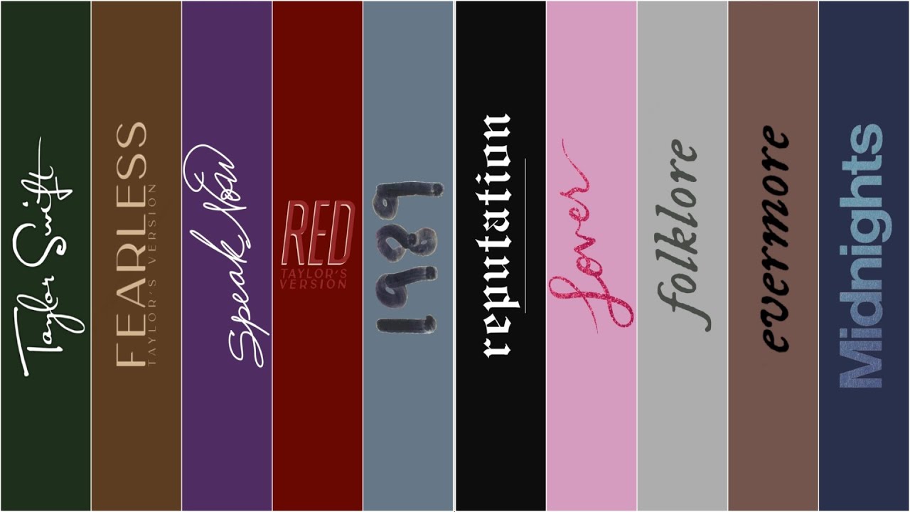 Ranking All Taylor Swift Albums | Base In My Opinion by Ivaan Hernandez